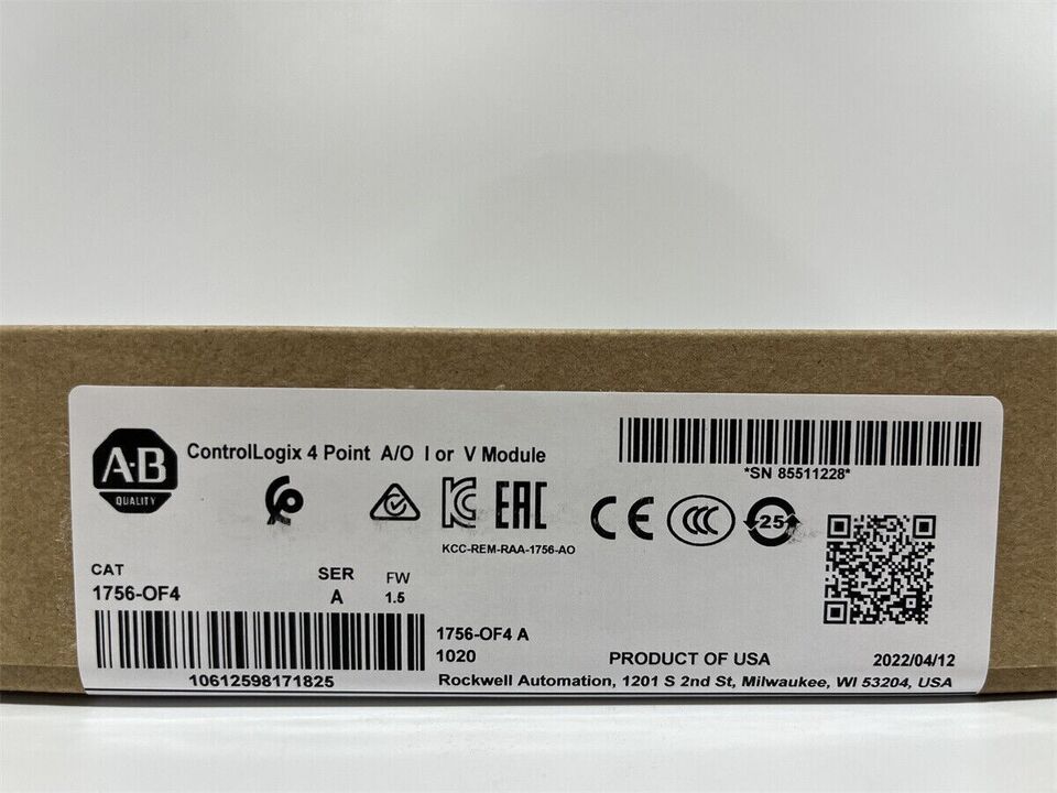 Allen-Bradley 1756-OF4 ControlLogix Analogausgangsmodul Strom/Spannung 4-Ch, A