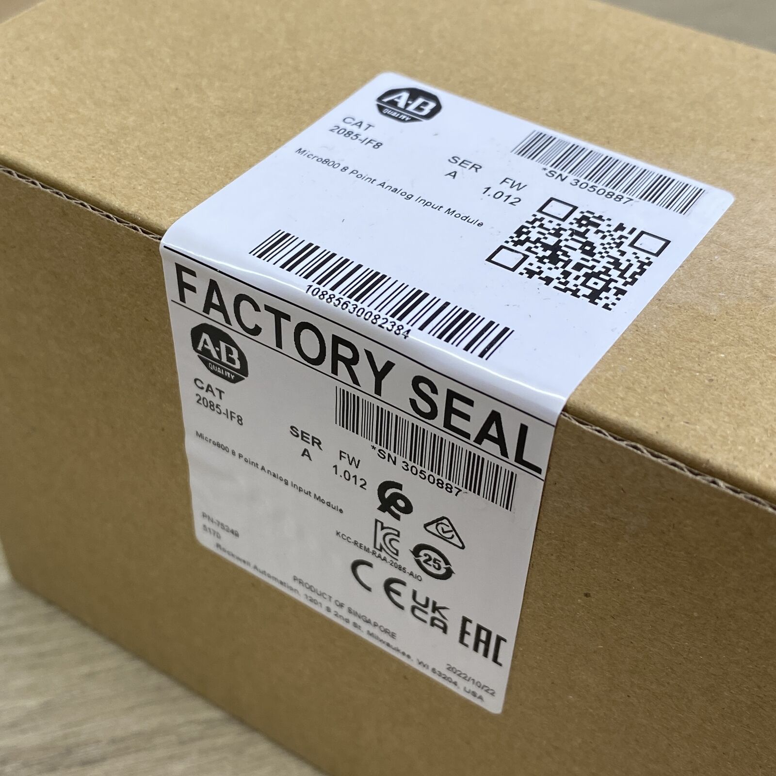 Allen-Bradley 2085-IF8 Micro 850 Analogeingangsmodul, 8-Pt, Curr/Volt, Serie A