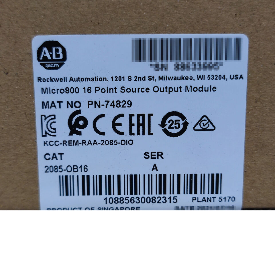Allen-Bradley 2085-OB16 Micro 850 Digitalausgangsmodul, 16-Pt, 12/24VDC, Ser. A