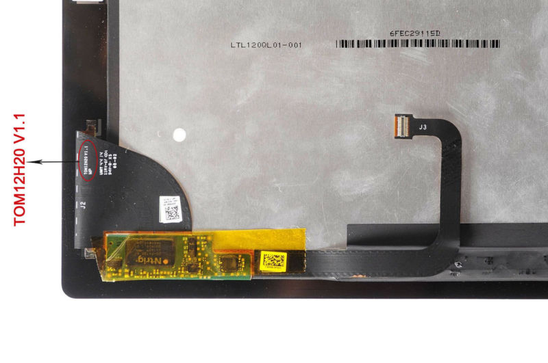 LCD Display Touchscreen Digitizer Assy Für Microsoft Surface Pro 3 1631 V1.1
