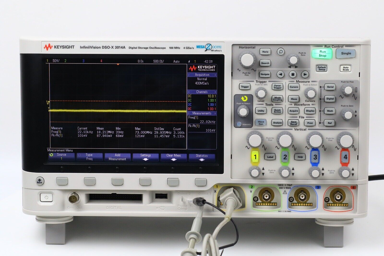 KEYSIGHT INFINIVISION DSOX 3014A DIGITALE SPEICHERUNG OSZILLOSKOP 100MHZ/4GSA/s