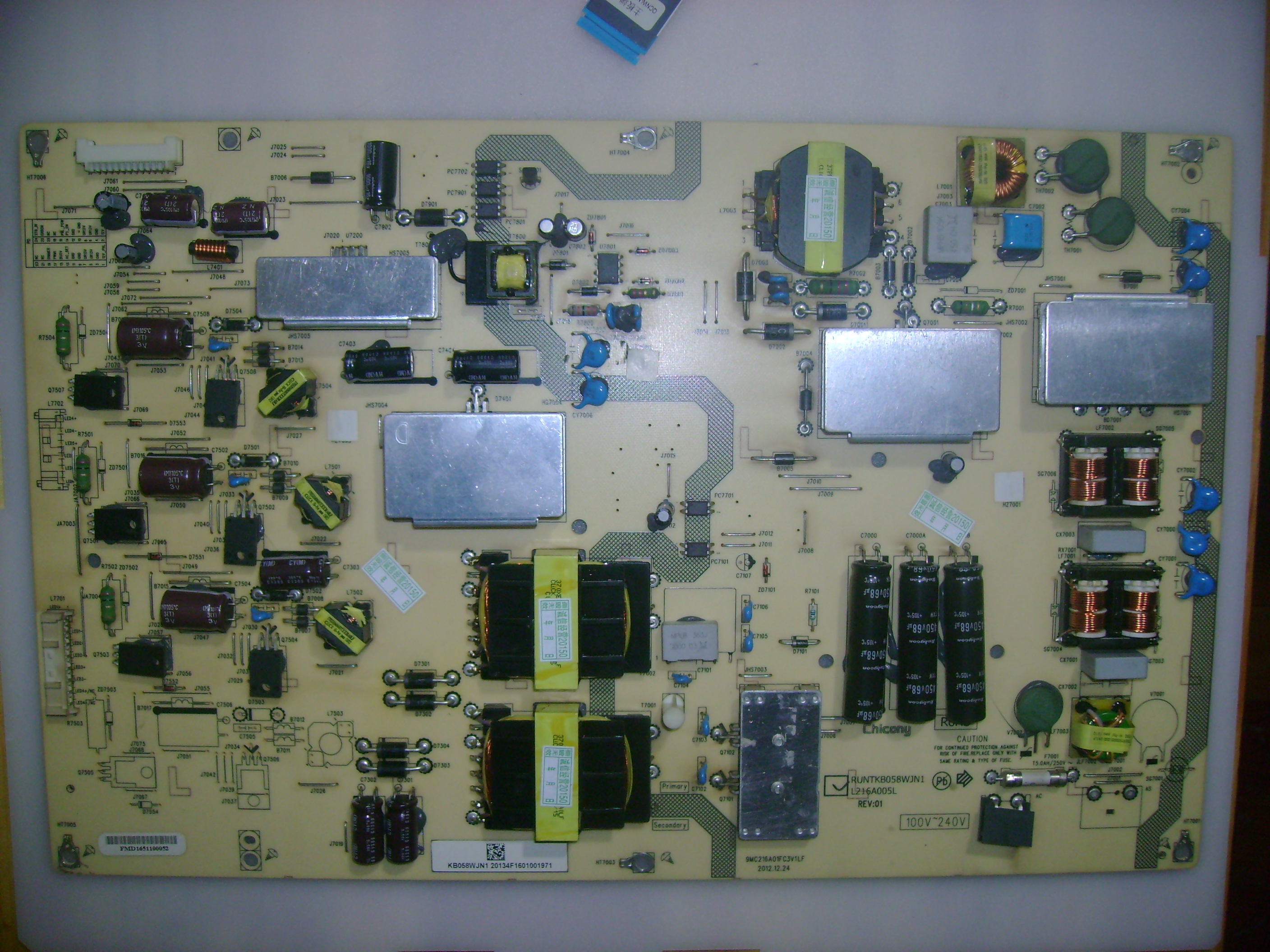 SHARP RUNTKB058WJN1 L216A005L Netzteilplatine für LCD-70NX255