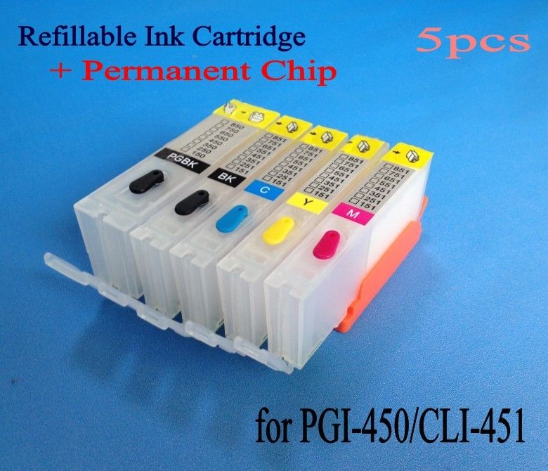 PGI450/CLI451 nachfüllbare Patrone für IP7240 MG5440 MG5540 MG5640 MX724 MX924