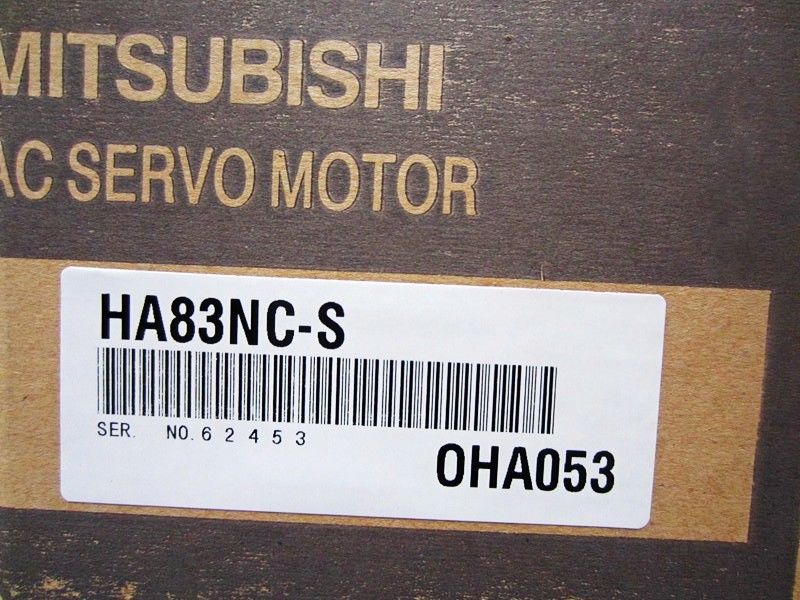 Brandneuer MITSUBISHI HA83NC-S 3000 U/min AC-Servomotor mit gerader Welle