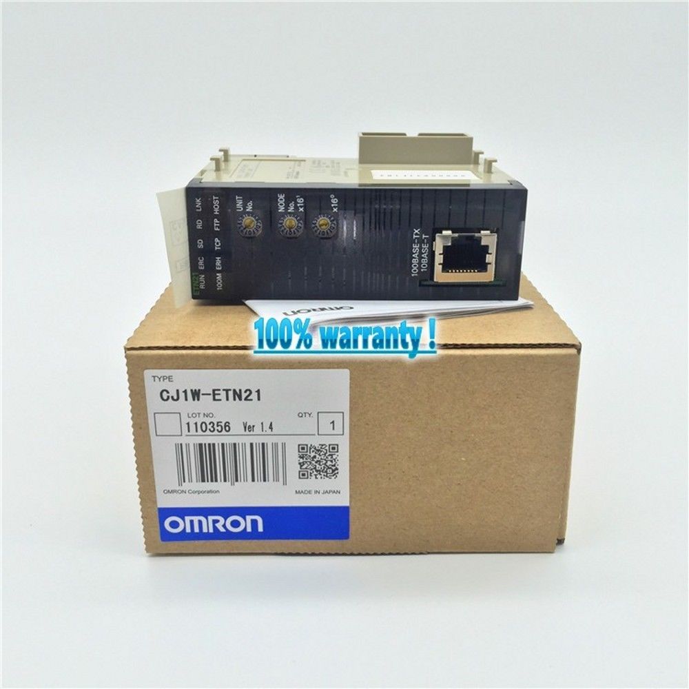 OMRON PLC CJ1W-ETN21 MÓDULO DE COMUNICACIÓN TIPO DE ENTRADA ETHERNET