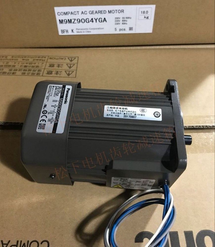 NEU Panasonic Drehstrommotor M9MZ90G4YGA 90W 200V im Karton